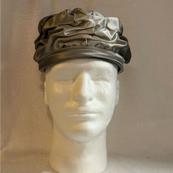 Silver Structured Hat Accessories - Picture 1 of 3